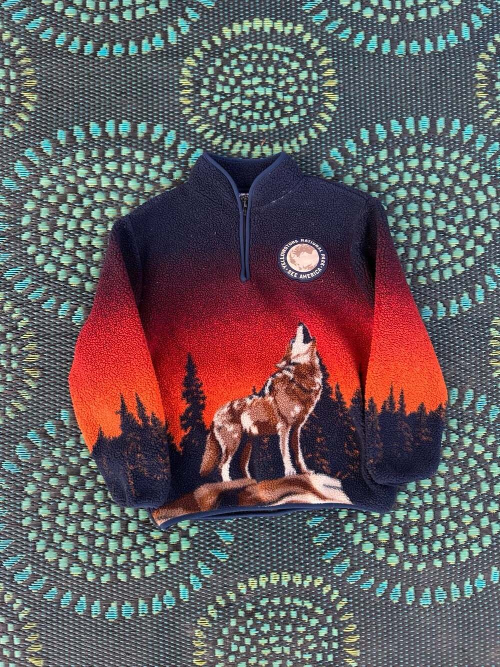 Creative Action Network Yellowstone National Park Wolf Fleece
